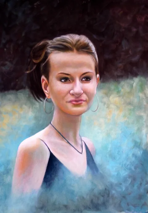 Axelle jeune femme — Pastels · 50 x 70 · 2011