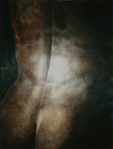 Male nu dos et bas de dos — Huile sur toile · 50 x 100 · 2018
