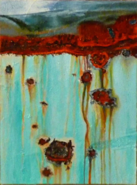 Rouille texture relief — Huile sur toile · 50 x 70 · 2015