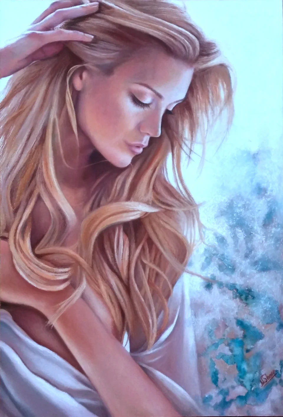 Femme a long cheveux