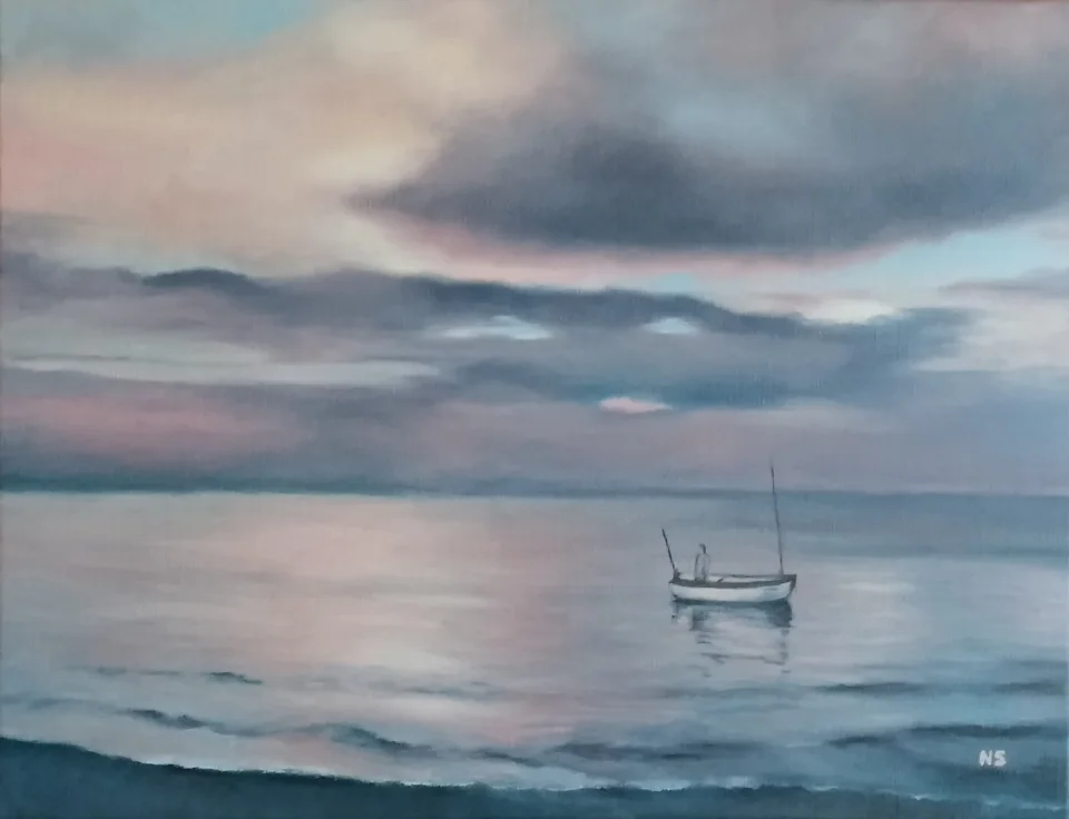 Coucher de soleil sur Mer
