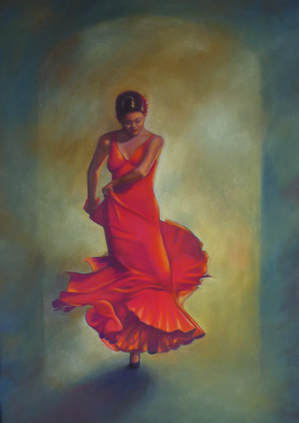 Danseuse en rouge